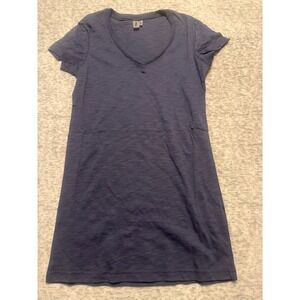 District Threads Women Navy Blue V Neck Short Sleeve T Shirt  Size S 6‎ PACK